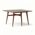 Table carrée en bois foncé de 100 x 100 x 75 cm pour salle à manger