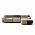 Canapé d'angle modulable en tissu coloré 240 x 90 x 80cm